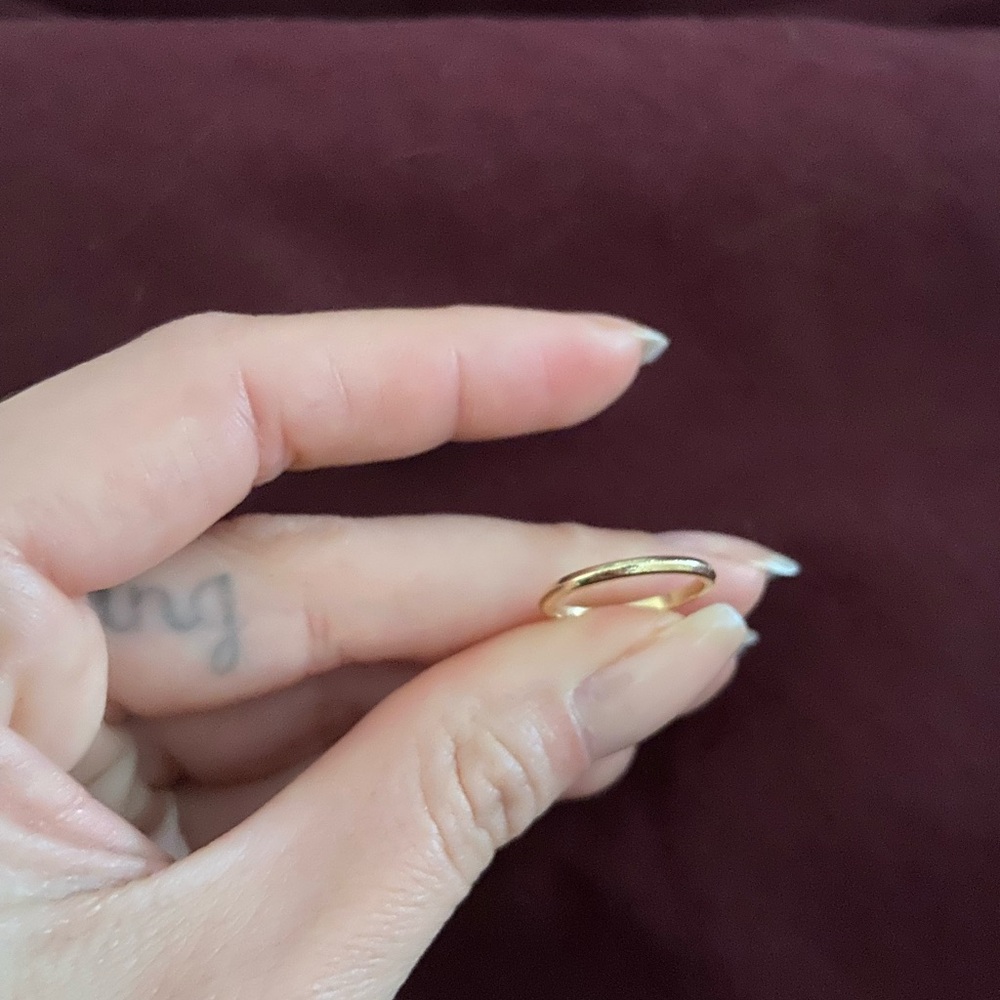 Catbird Thin Gold Stackable Ring - Picture 3 of 4